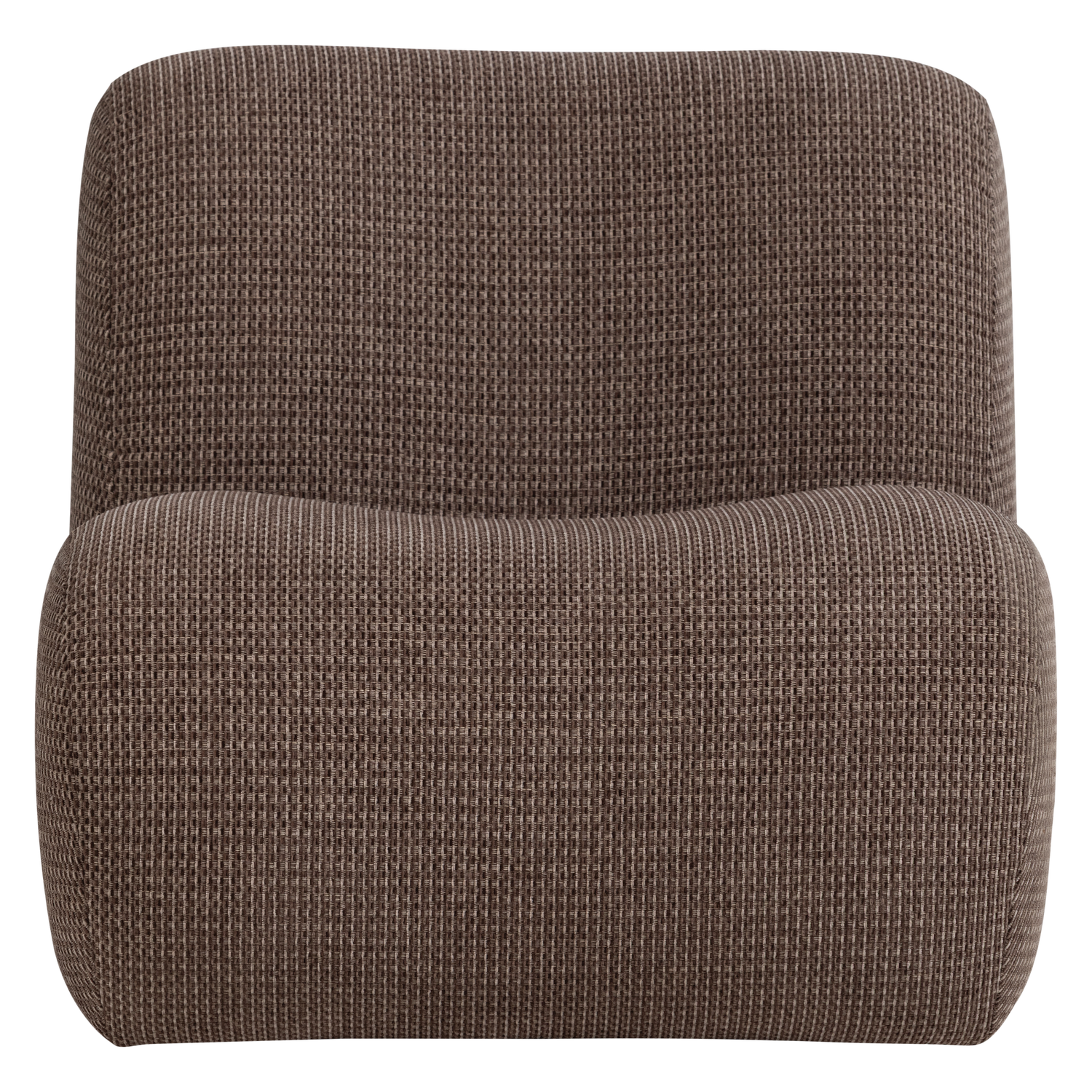 Woood | Fauteuil Nomu grove chenille bruin