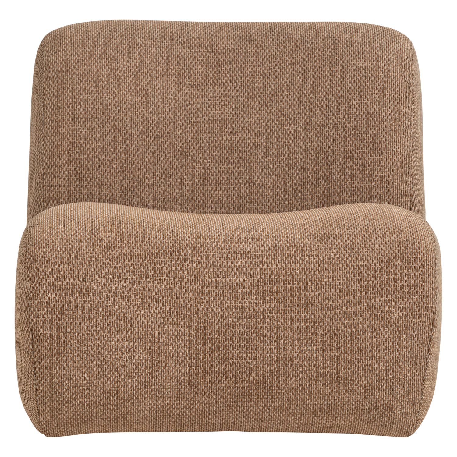Woood | Fauteuil Nomu grove chenille lichtbruin