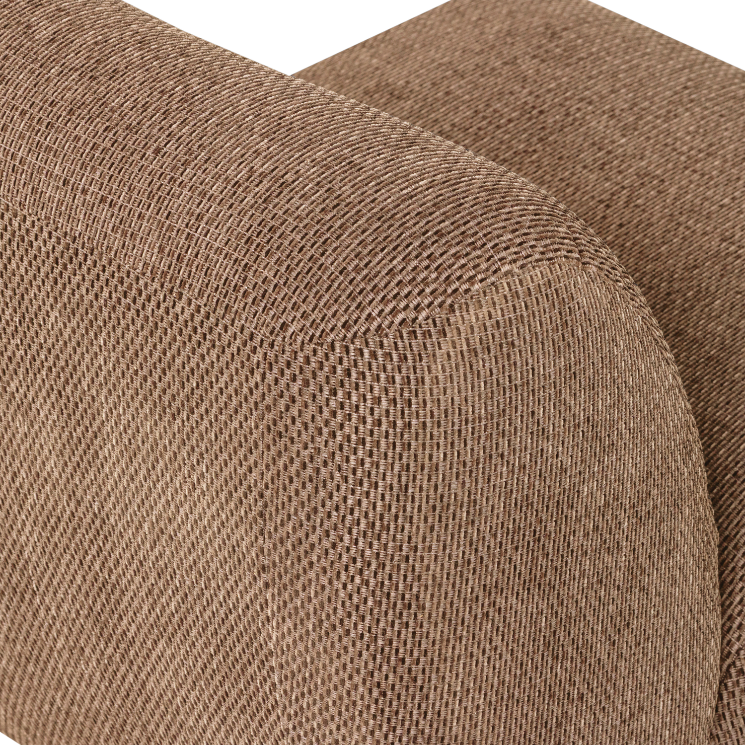Woood | Fauteuil Nomu grove chenille lichtbruin