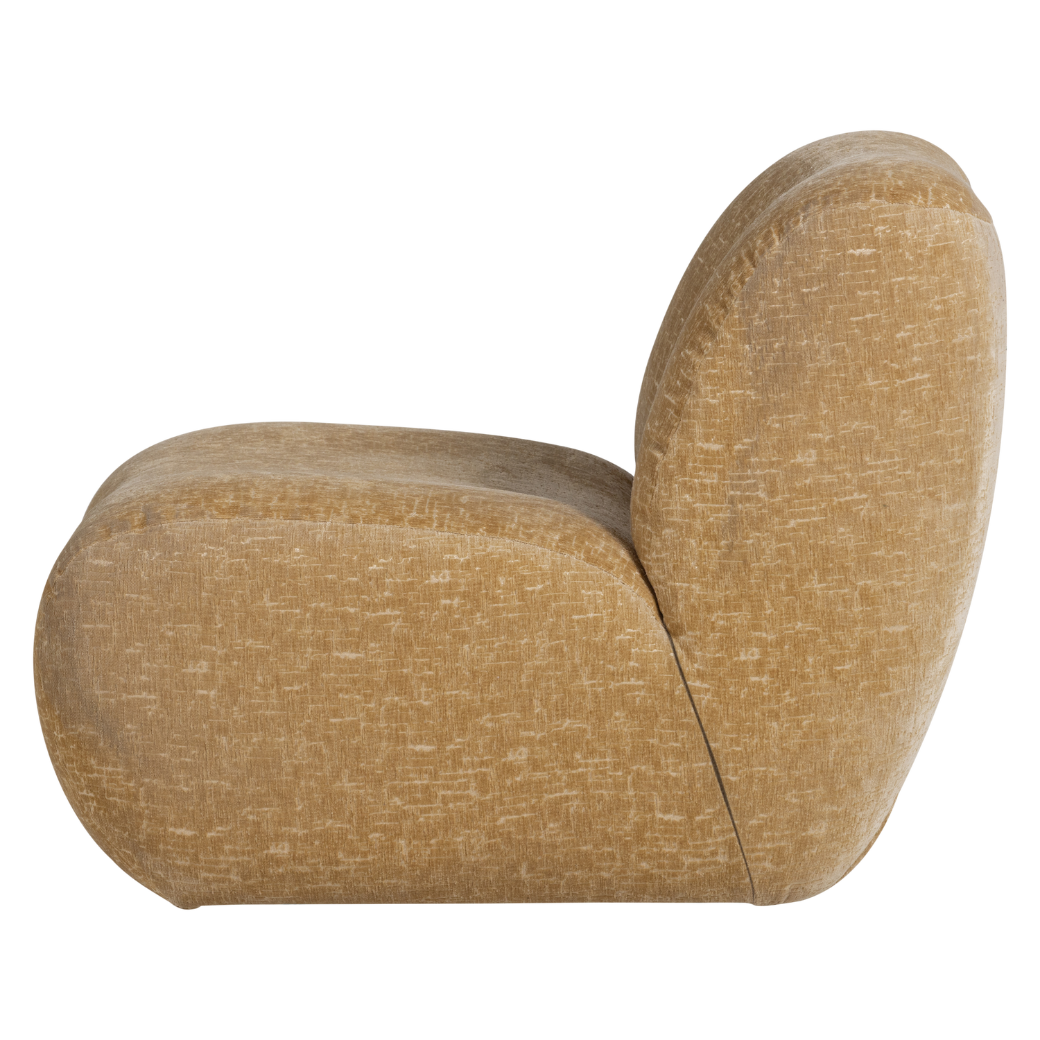 Woood | Fauteuil Nomu craquele velvet lichtgeel