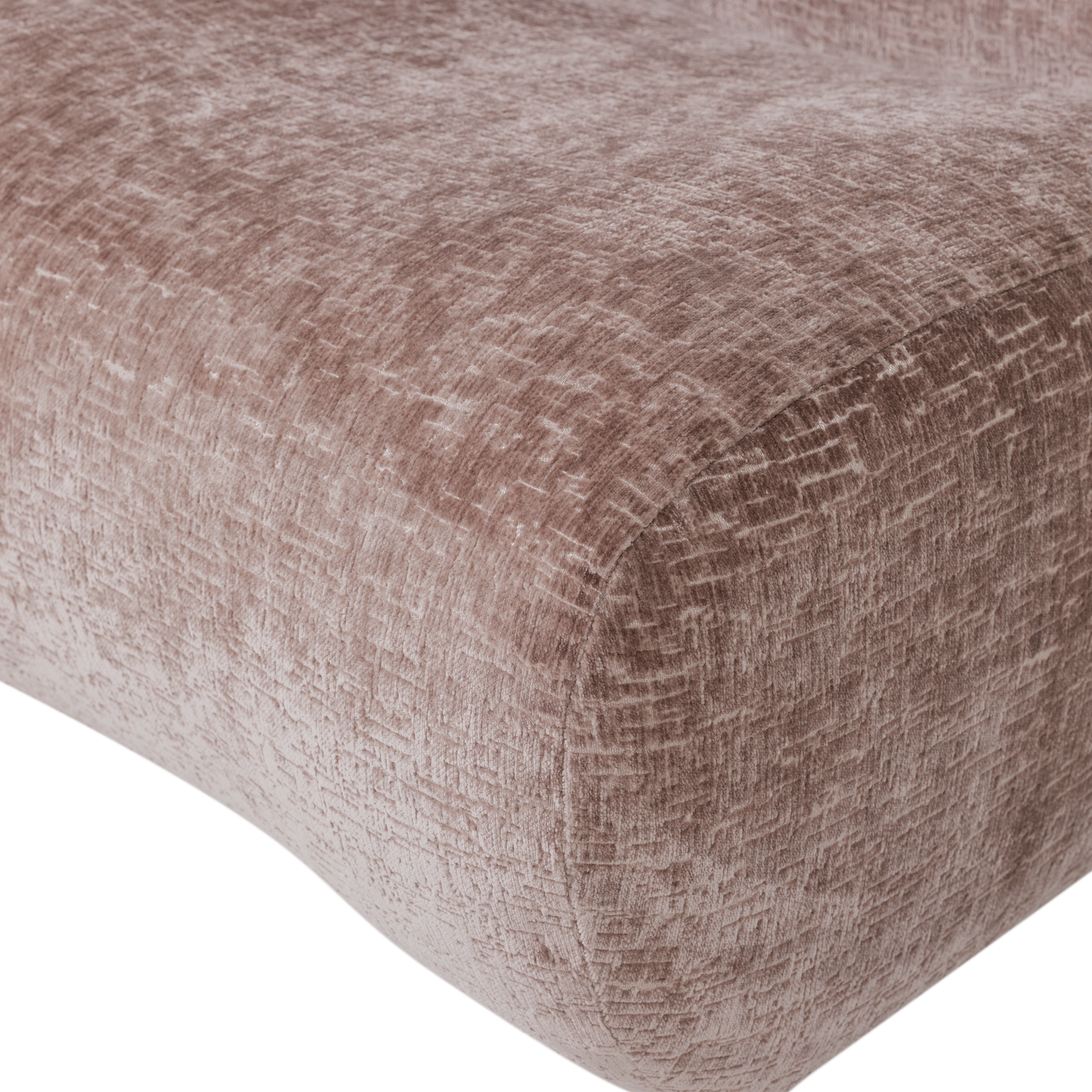 Woood | Fauteuil Nomu craquele velvet lichtroze
