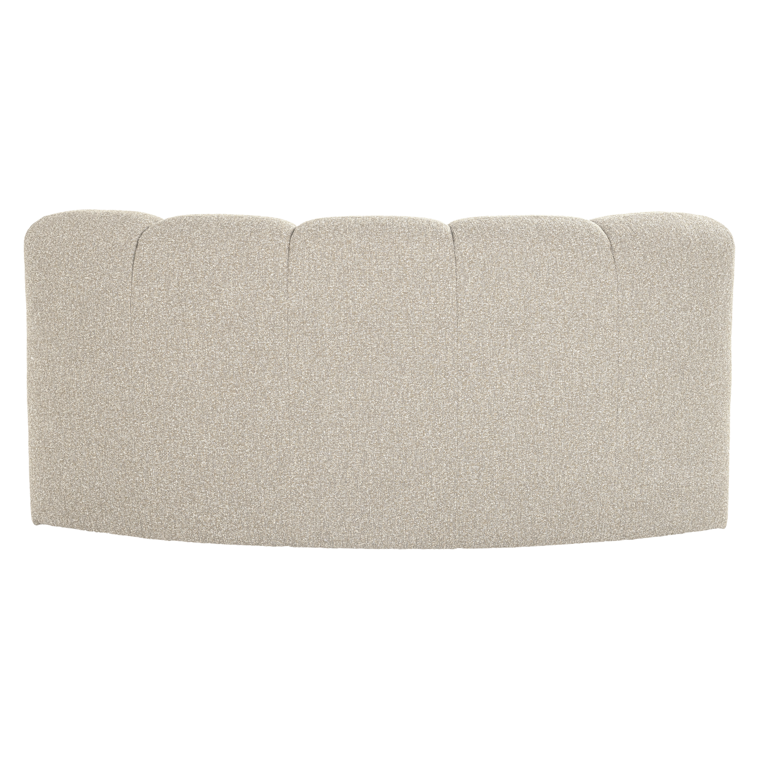 Woood | Eetbank Mojo halfronde hoek rugleuning boucle beige