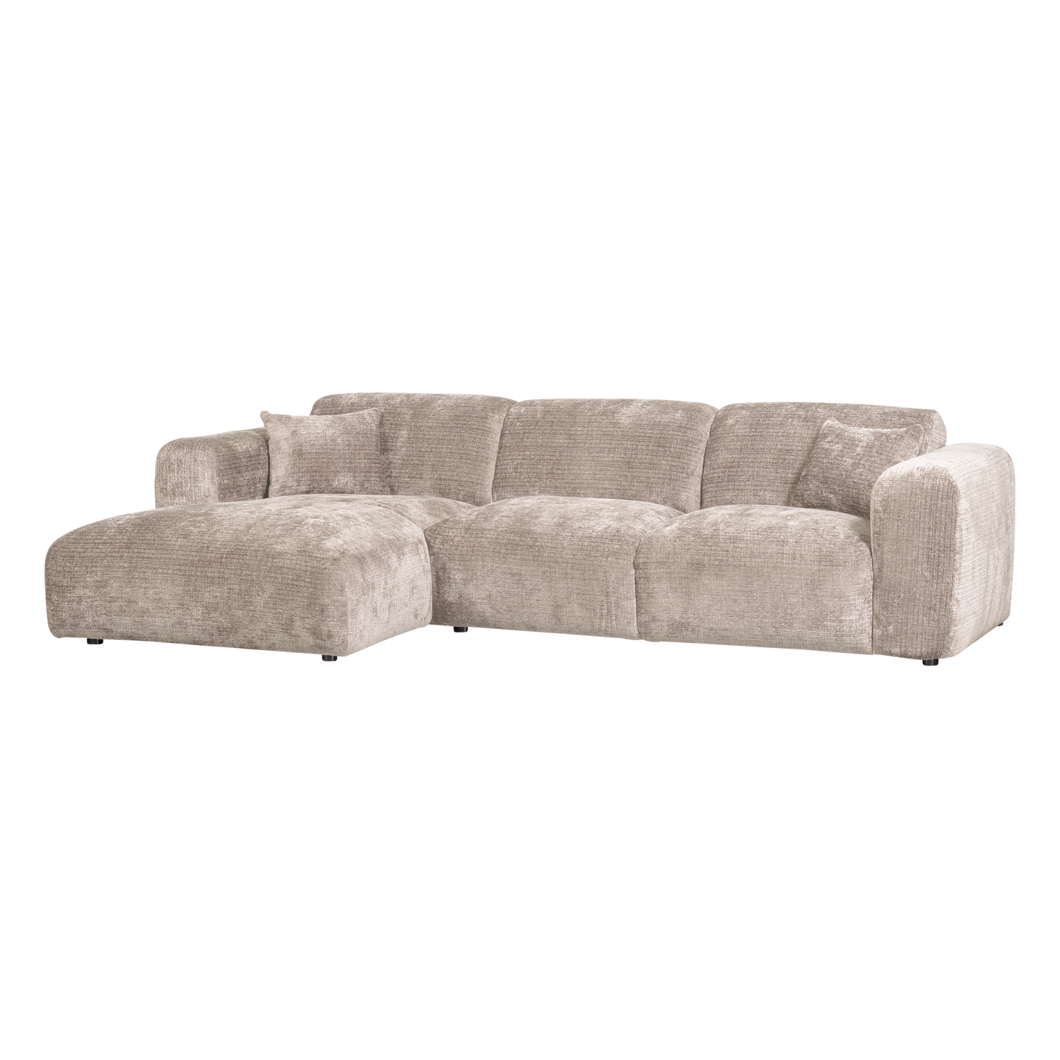 Woood | Chaise longue Cloud links chenille naturel