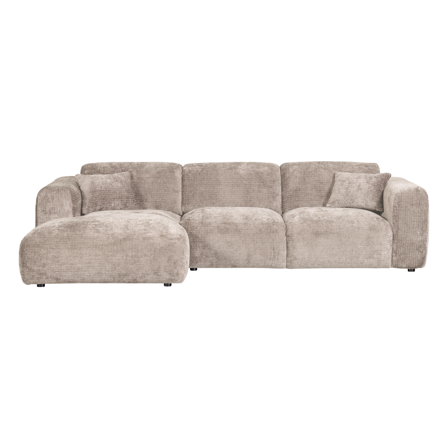 Woood | Chaise longue Cloud links chenille naturel