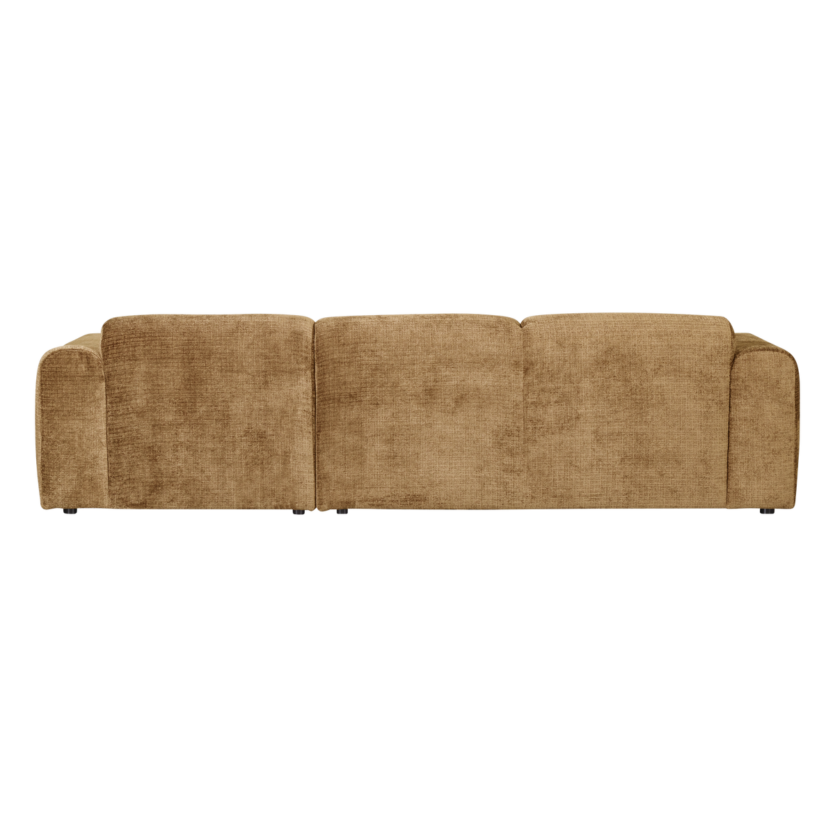 Woood | Chaise longue Cloud rechts chenille honinggeel