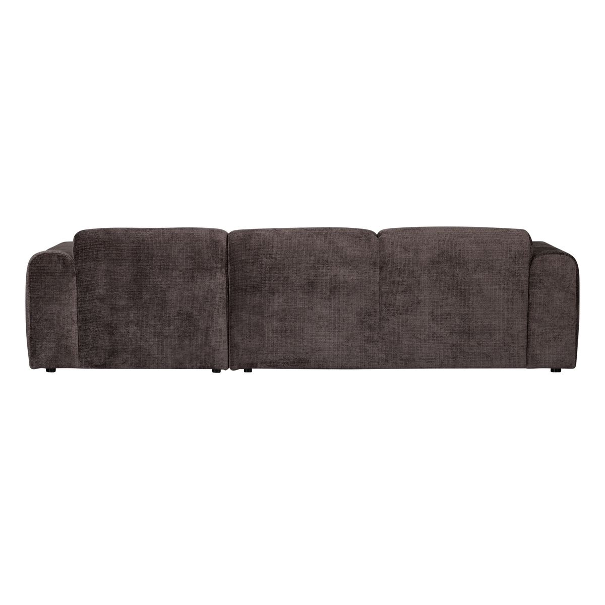 Woood | Chaise longue Cloud rechts chenille warmbruin