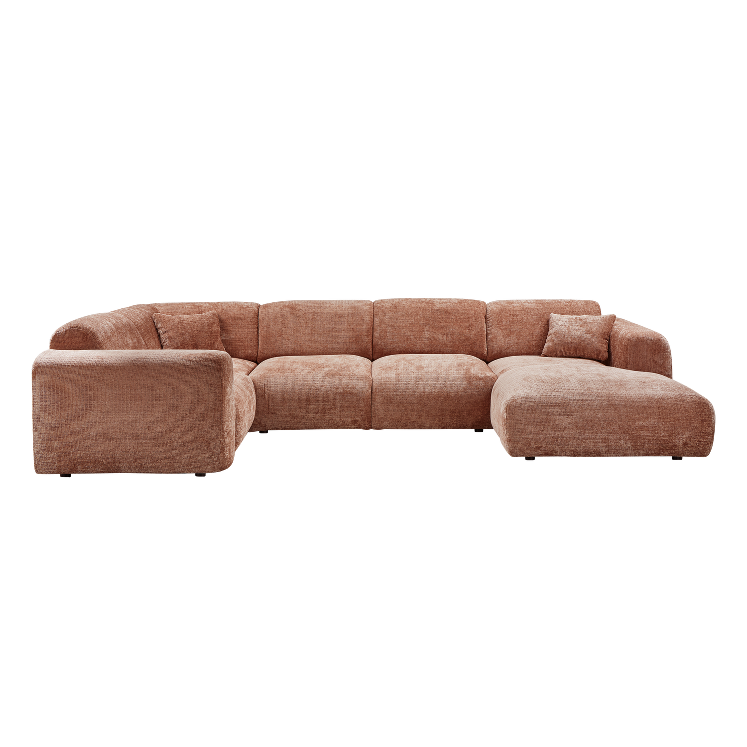 Woood | Hoekbank Cloud links chenille terra