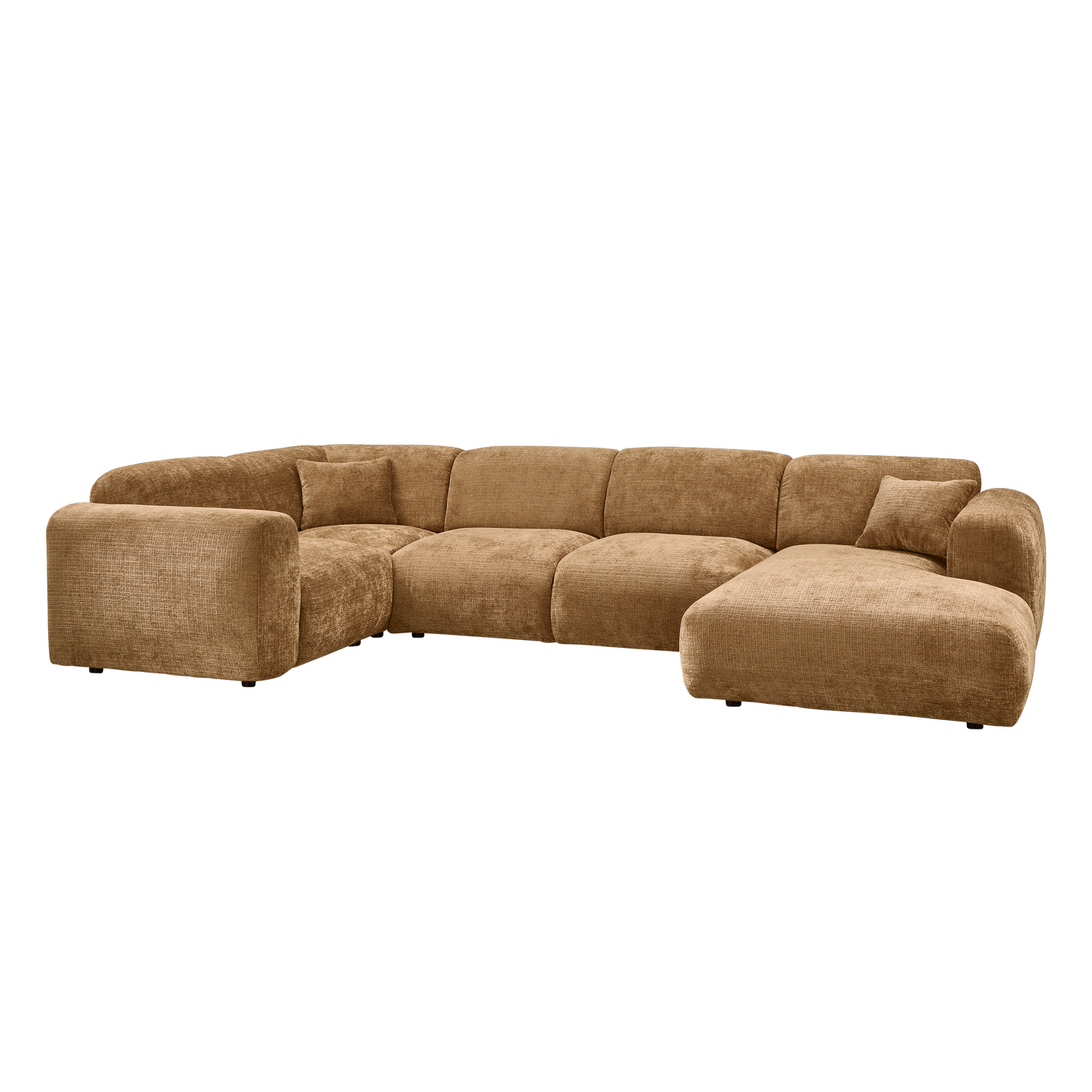 Woood | Hoekbank Cloud links chenille honinggeel