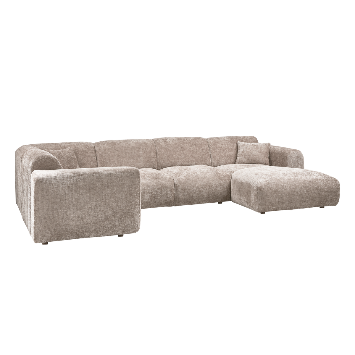 Woood | Hoekbank Cloud links chenille naturel