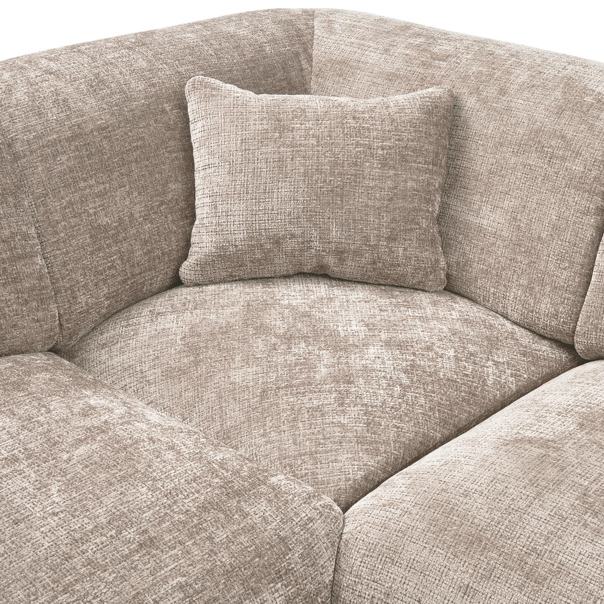 Woood | Hoekbank Cloud links chenille naturel