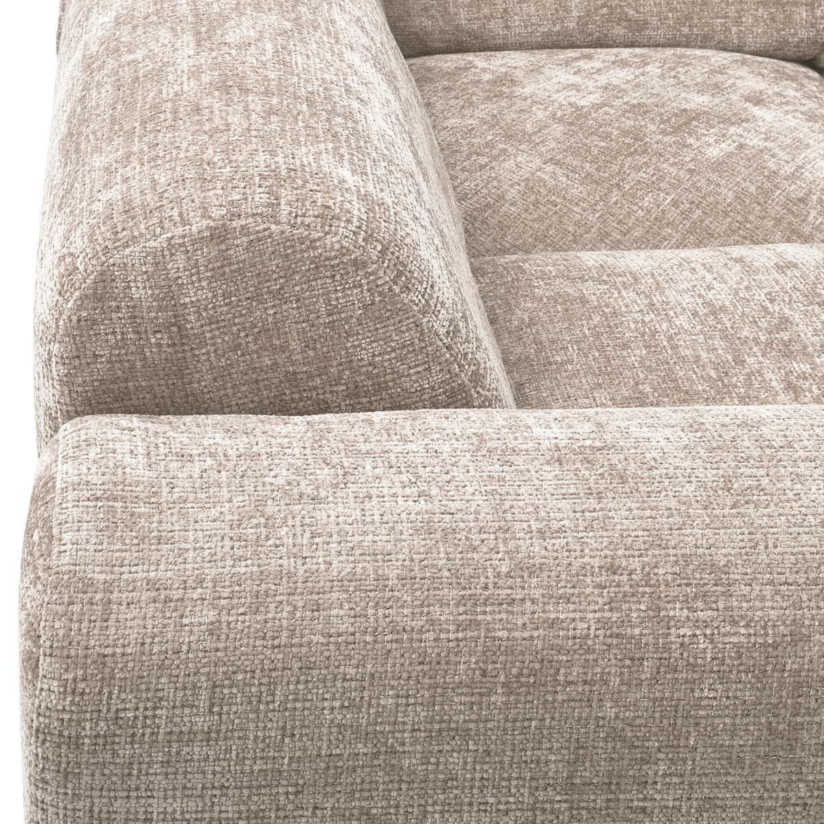 Woood | Hoekbank Cloud links chenille naturel