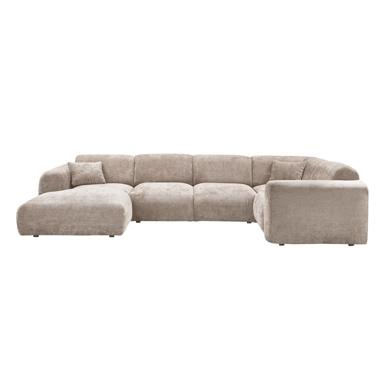 Woood | Hoekbank Cloud rechts chenille naturel