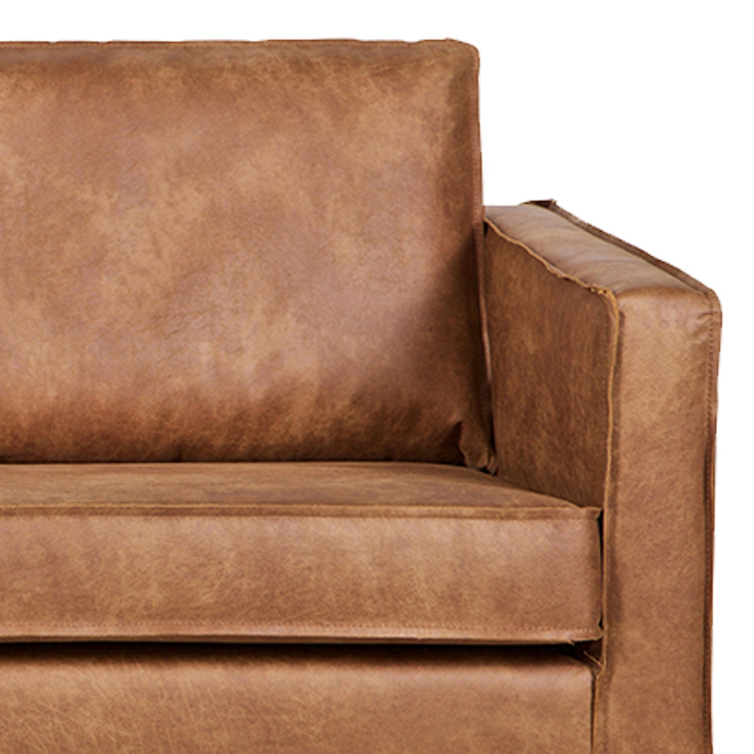 Woood | 2,5-Zits bank Rodeo ecoleer cognac