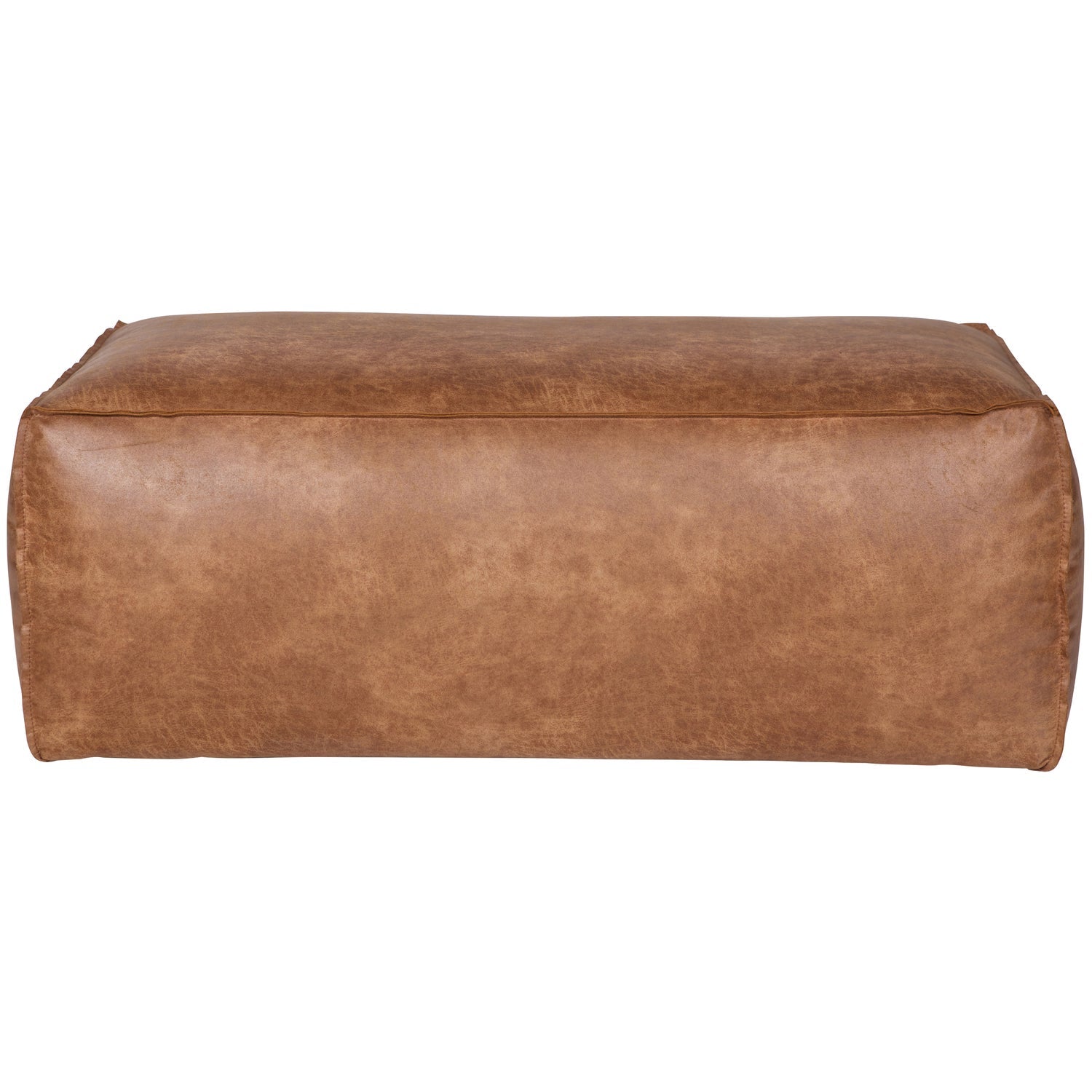 Woood | Poef Rodeo 43x120x60cm ecoleer cognac