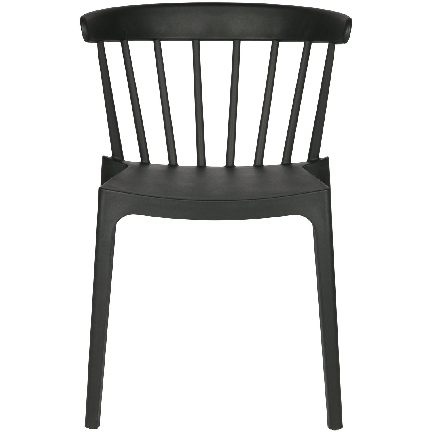 Woood | Tuinstoel Bliss met spijlen zwart (set van 2)