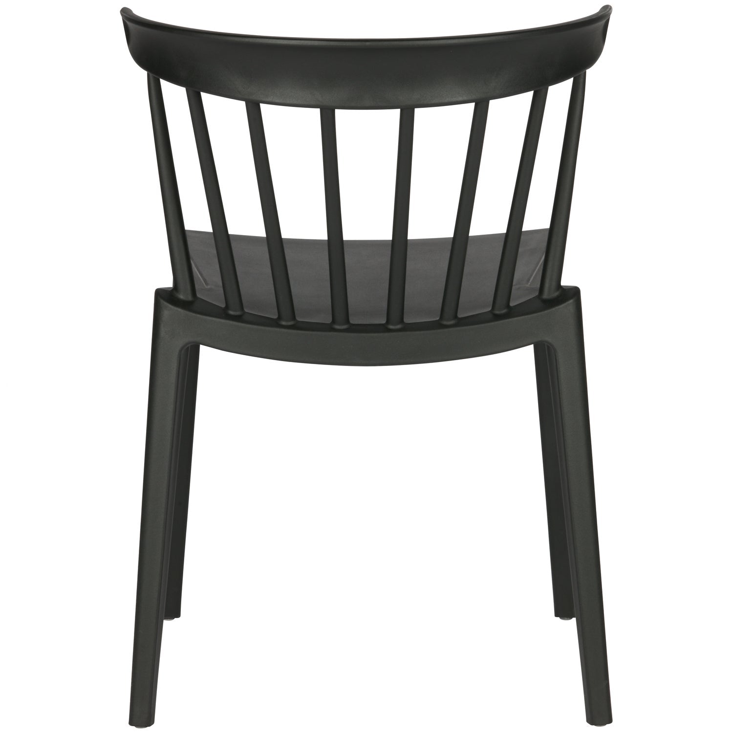 Woood | Tuinstoel Bliss met spijlen zwart (set van 2)