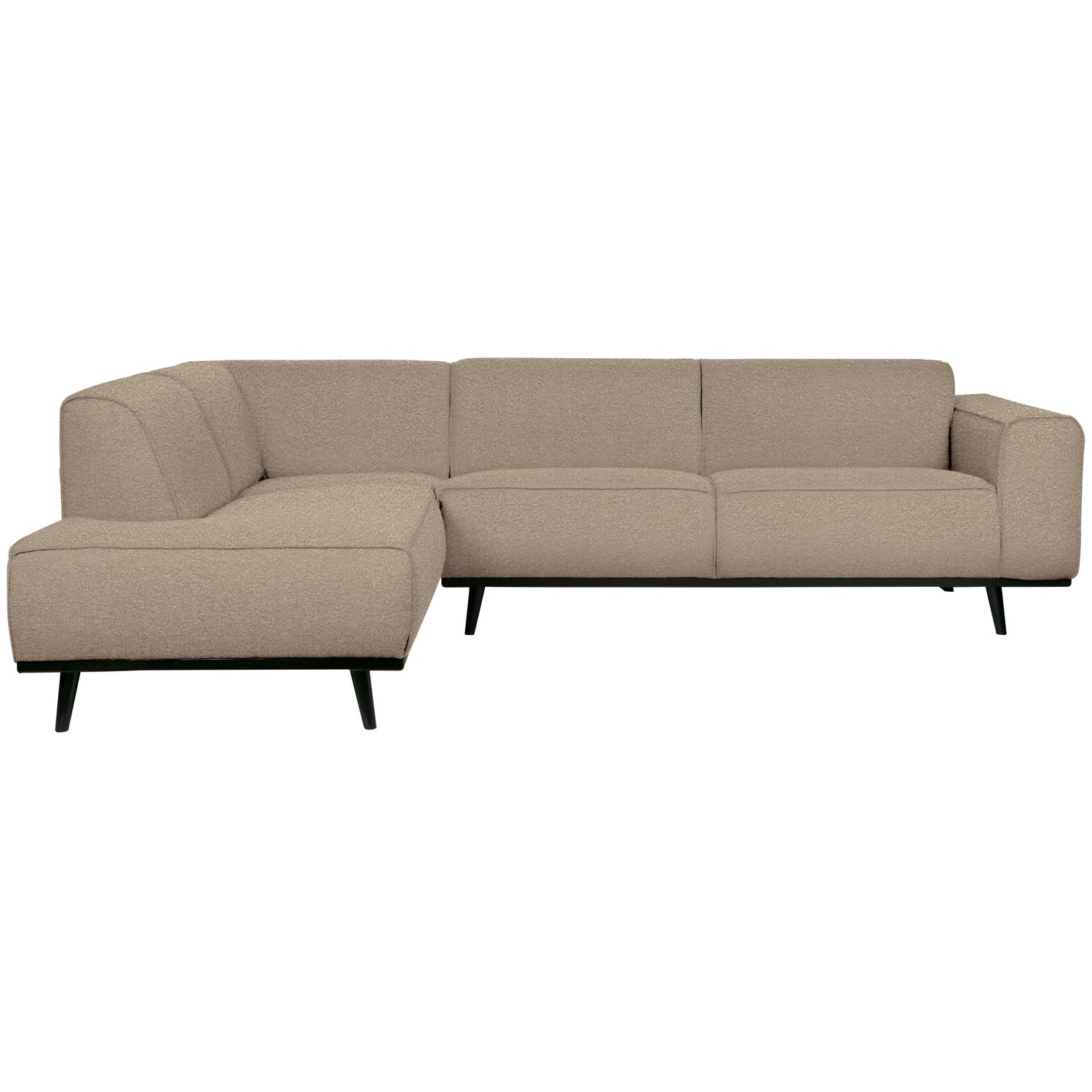 Woood | Hoekbank Statement links boucle beige