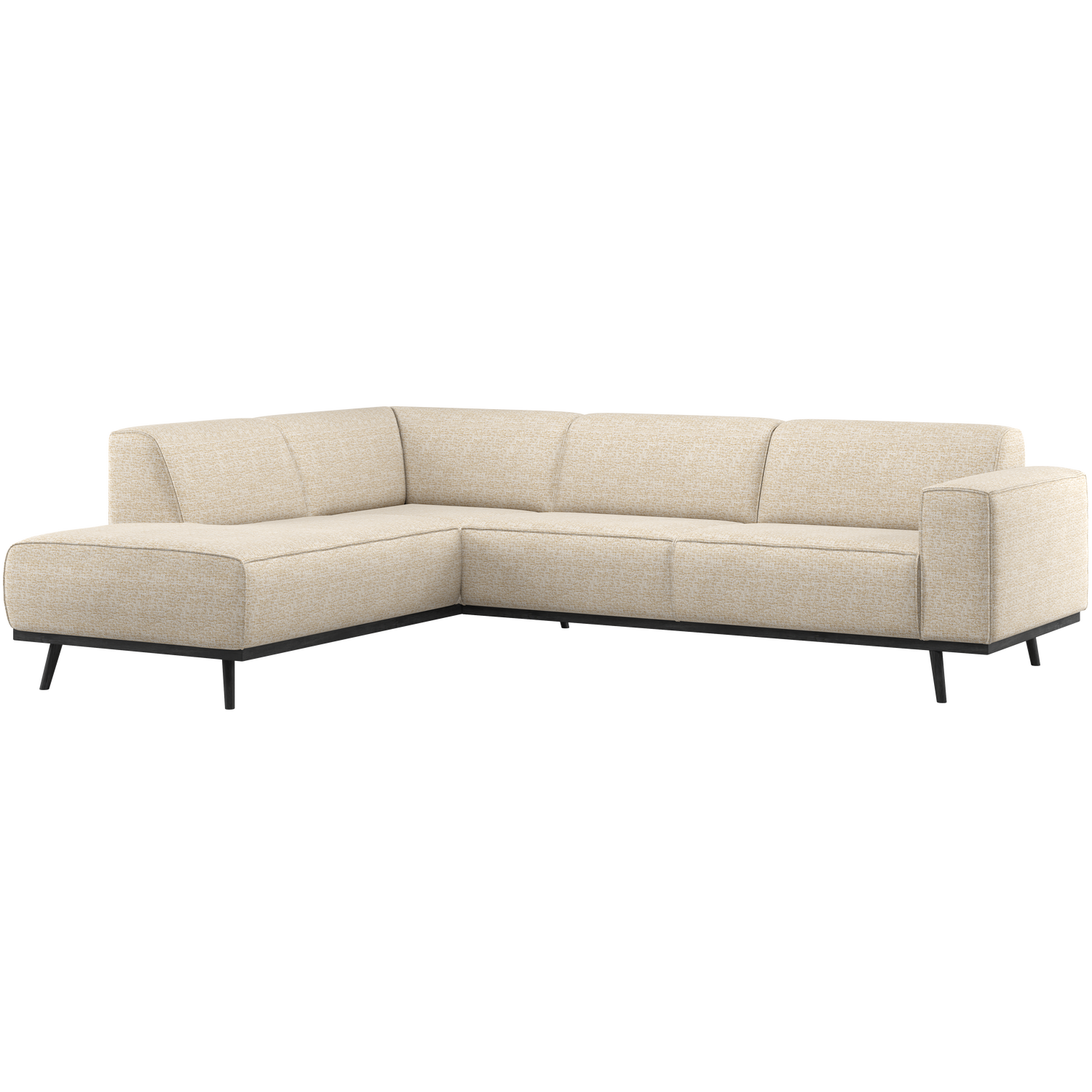 Woood | Hoekbank Statement links beige melange
