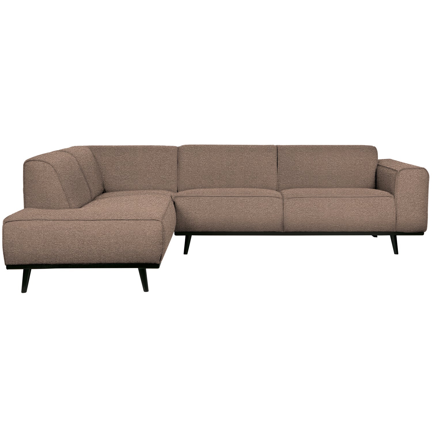 Woood | Hoekbank Statement links boucle nougat