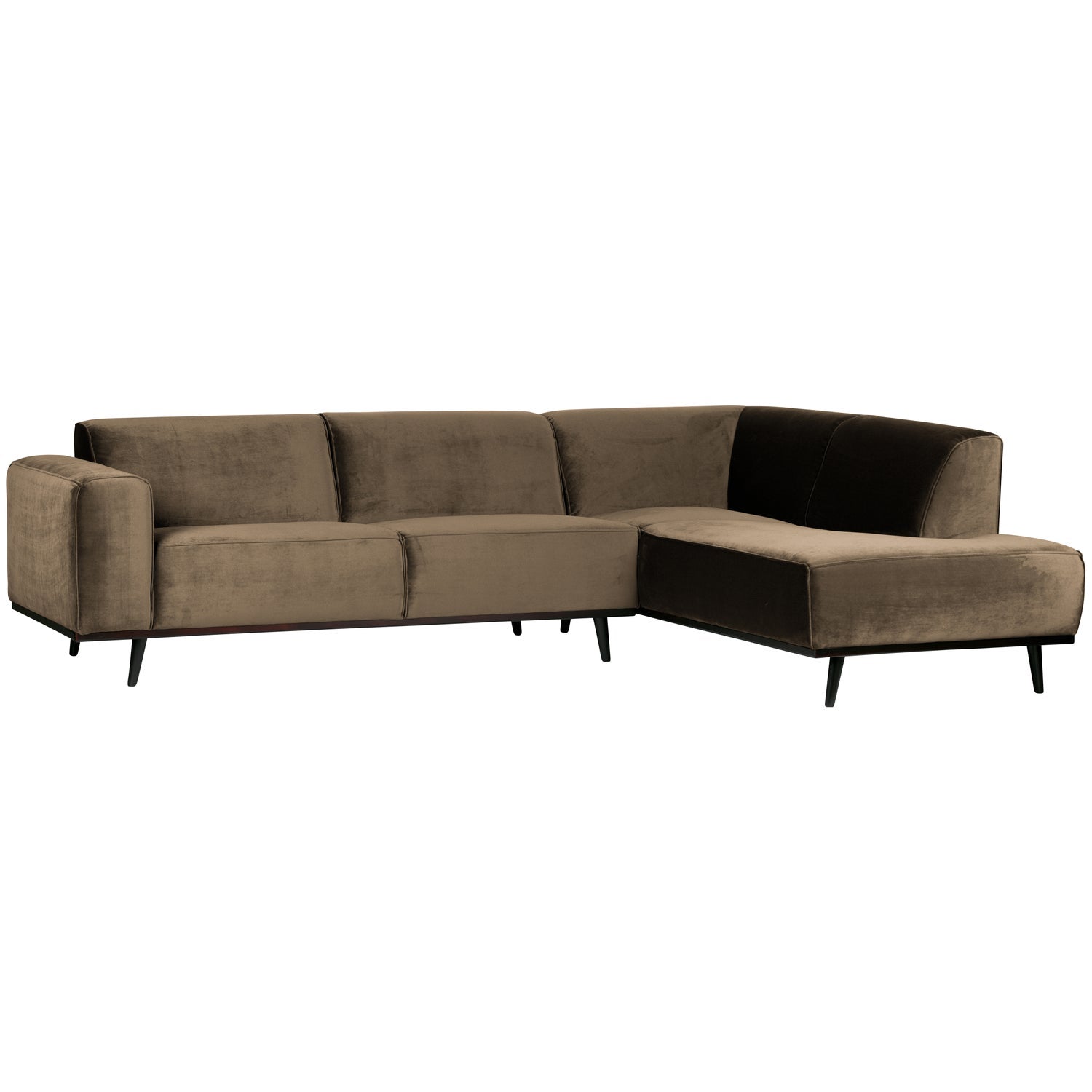 Woood | Hoekbank Statement rechts velvet taupe
