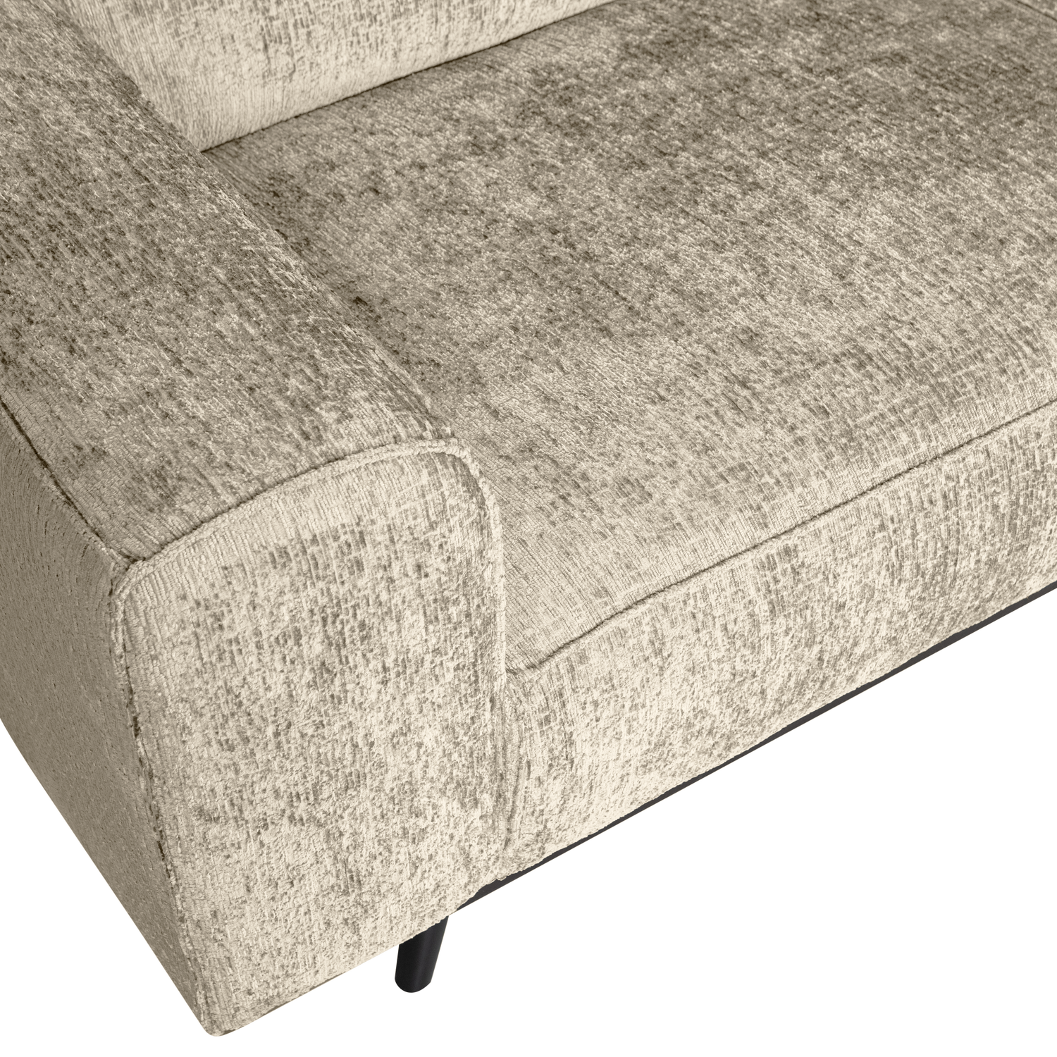 Woood | Hoekbank Statement rechts structure velvet wheatfield