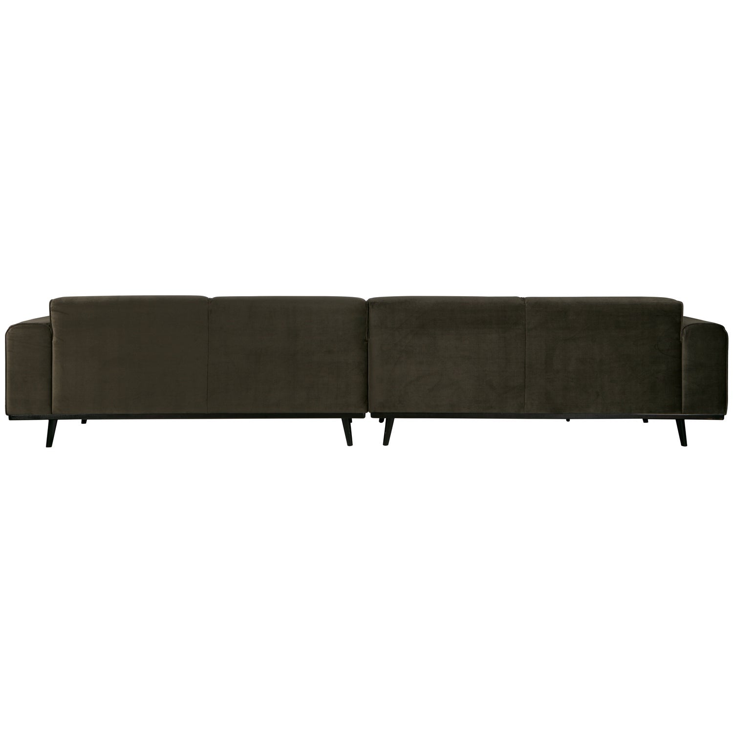 Woood | 4-Zits bank XL Statement velvet warmgroen