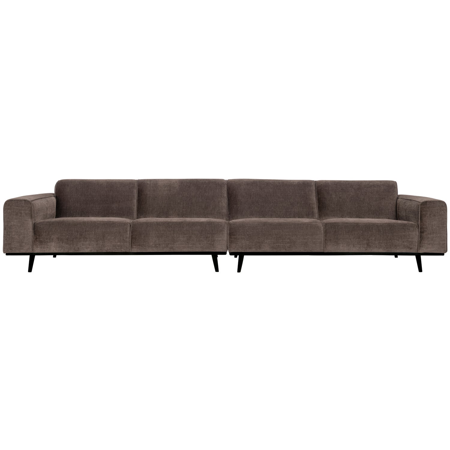 Woood | 4-Zits bank XL Statement ribstof taupe