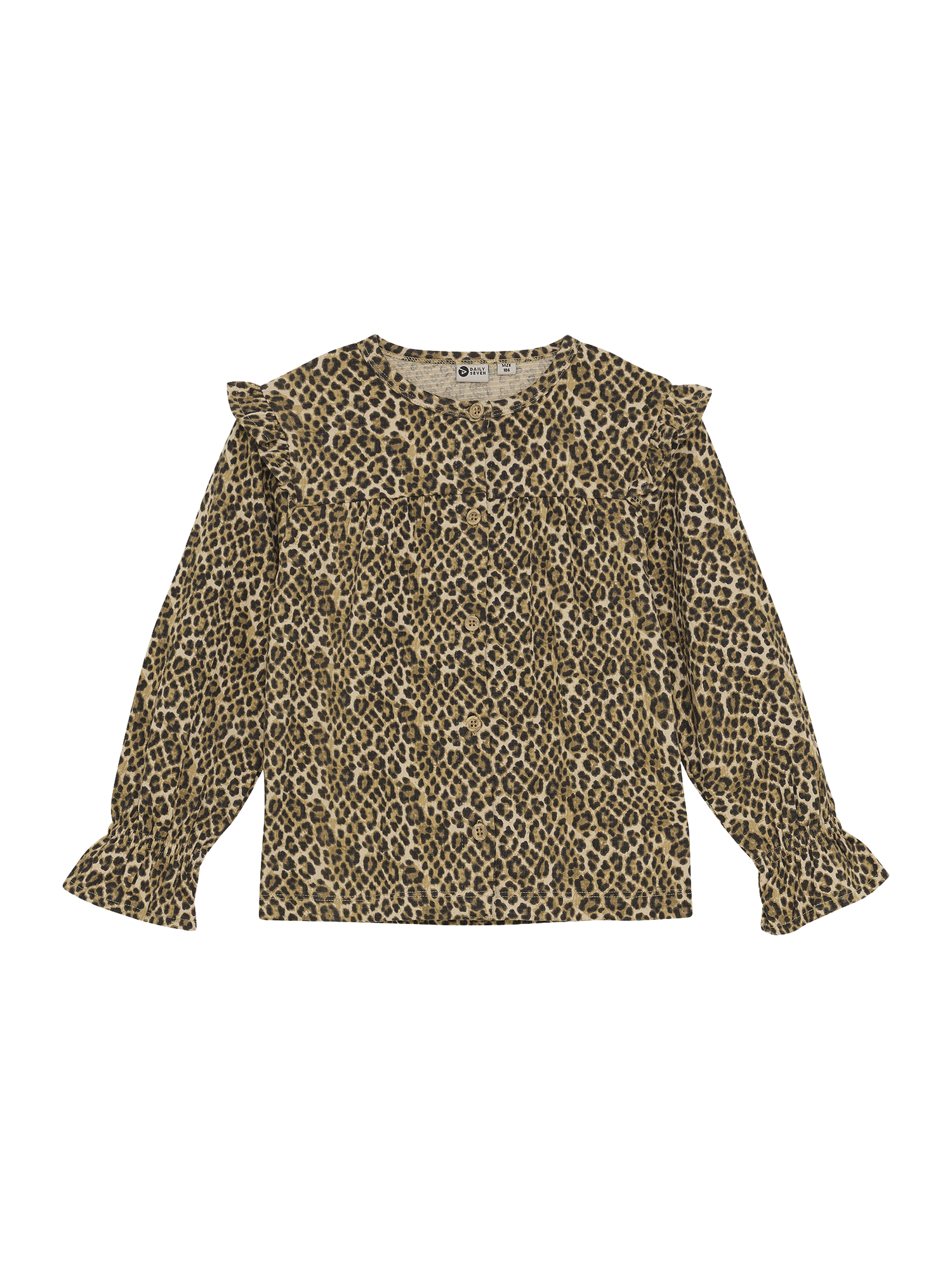 Daily7 | Longsleeve leopard latte sand