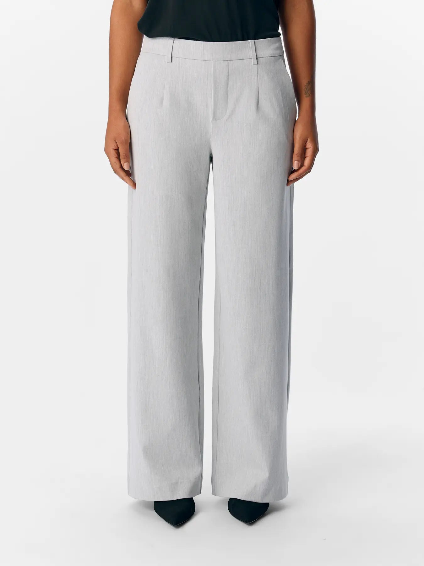 Object | Pantalon Lisa wide light grey