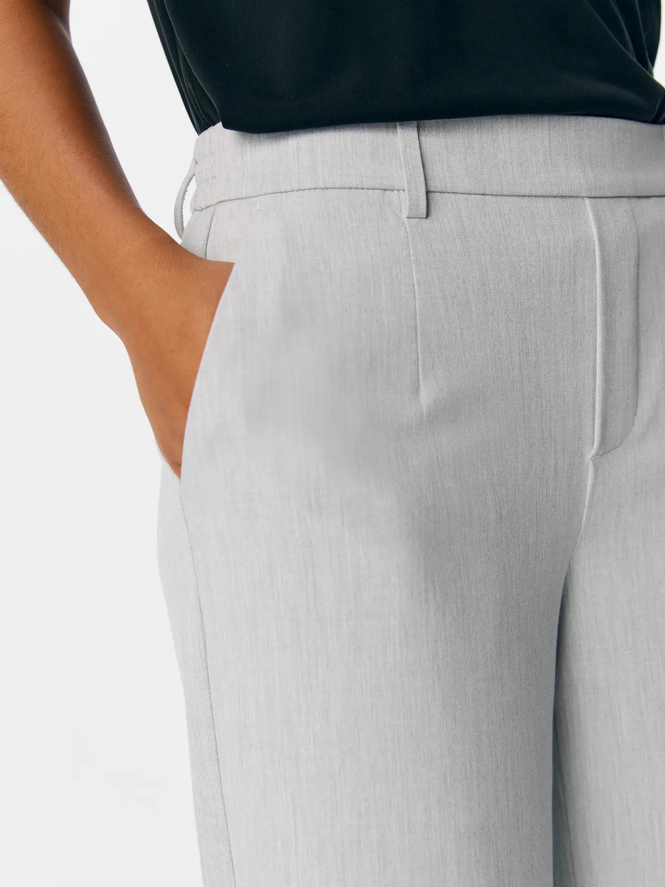 Object | Pantalon Lisa wide light grey