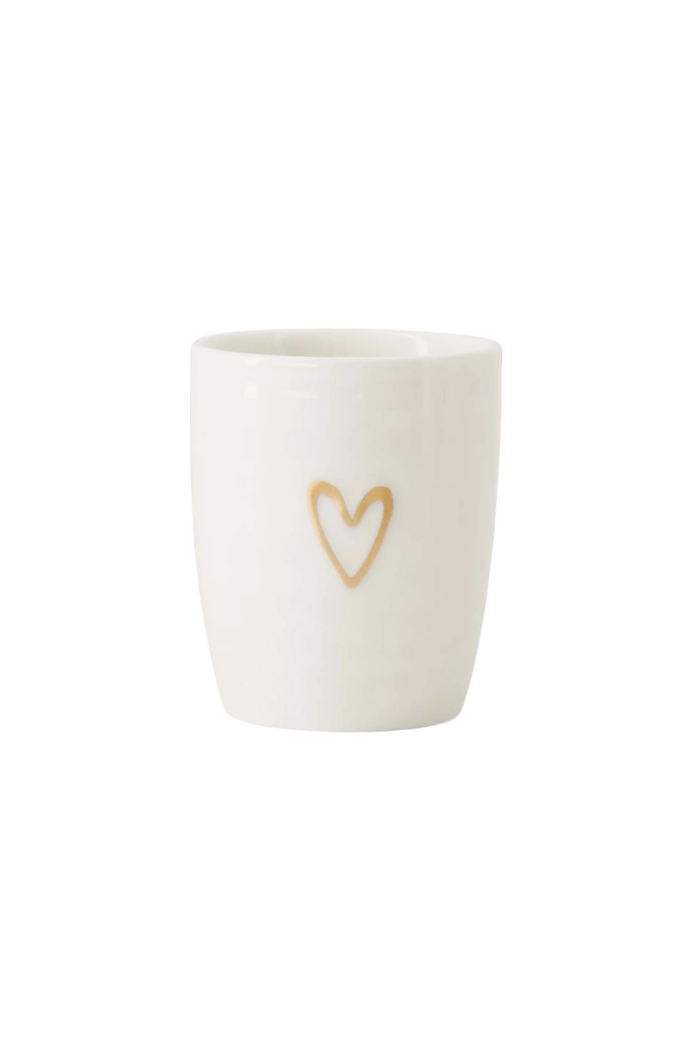 Zusss | Espressomok lijn hartje wit / goud