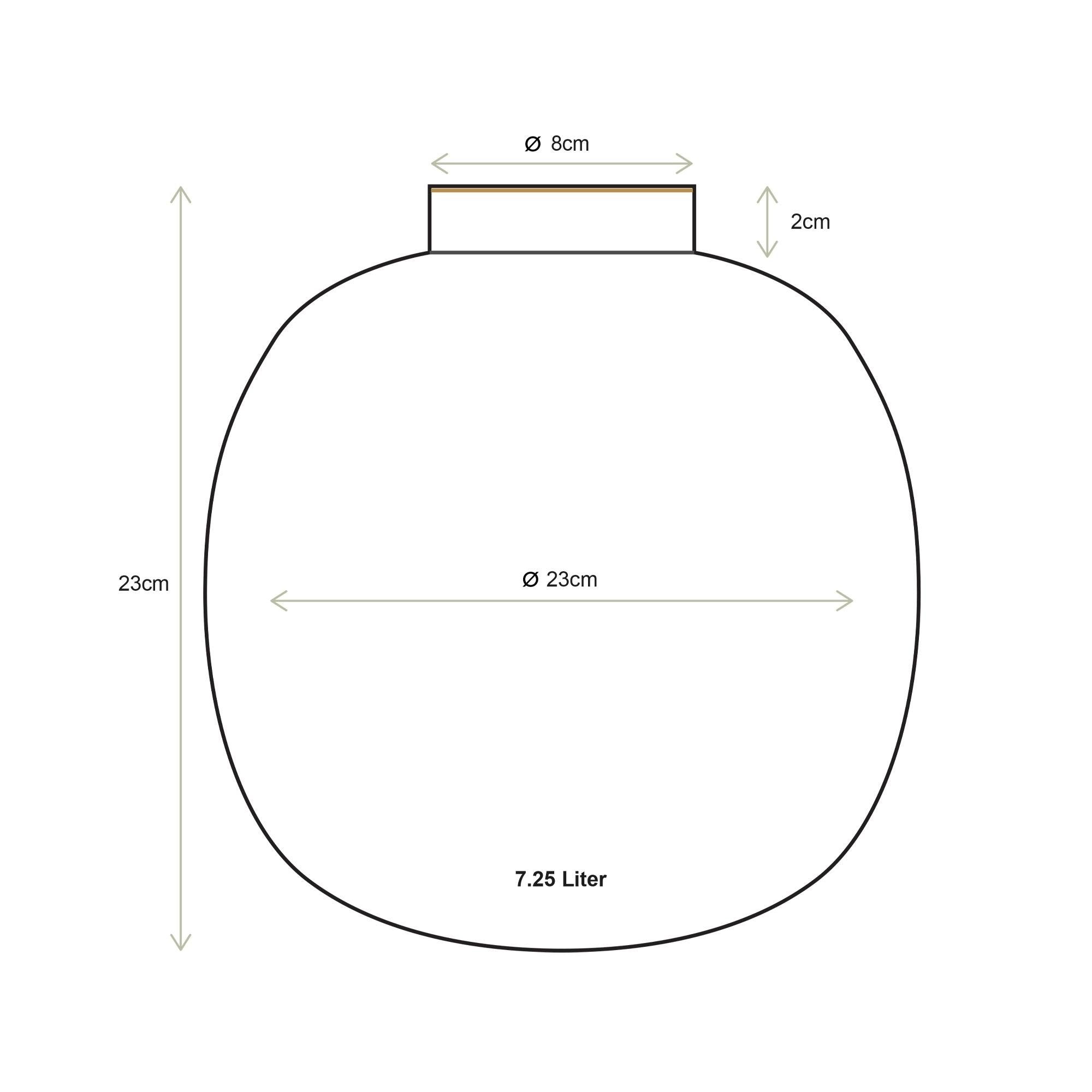 Pip Home | Vaas rust 23cm