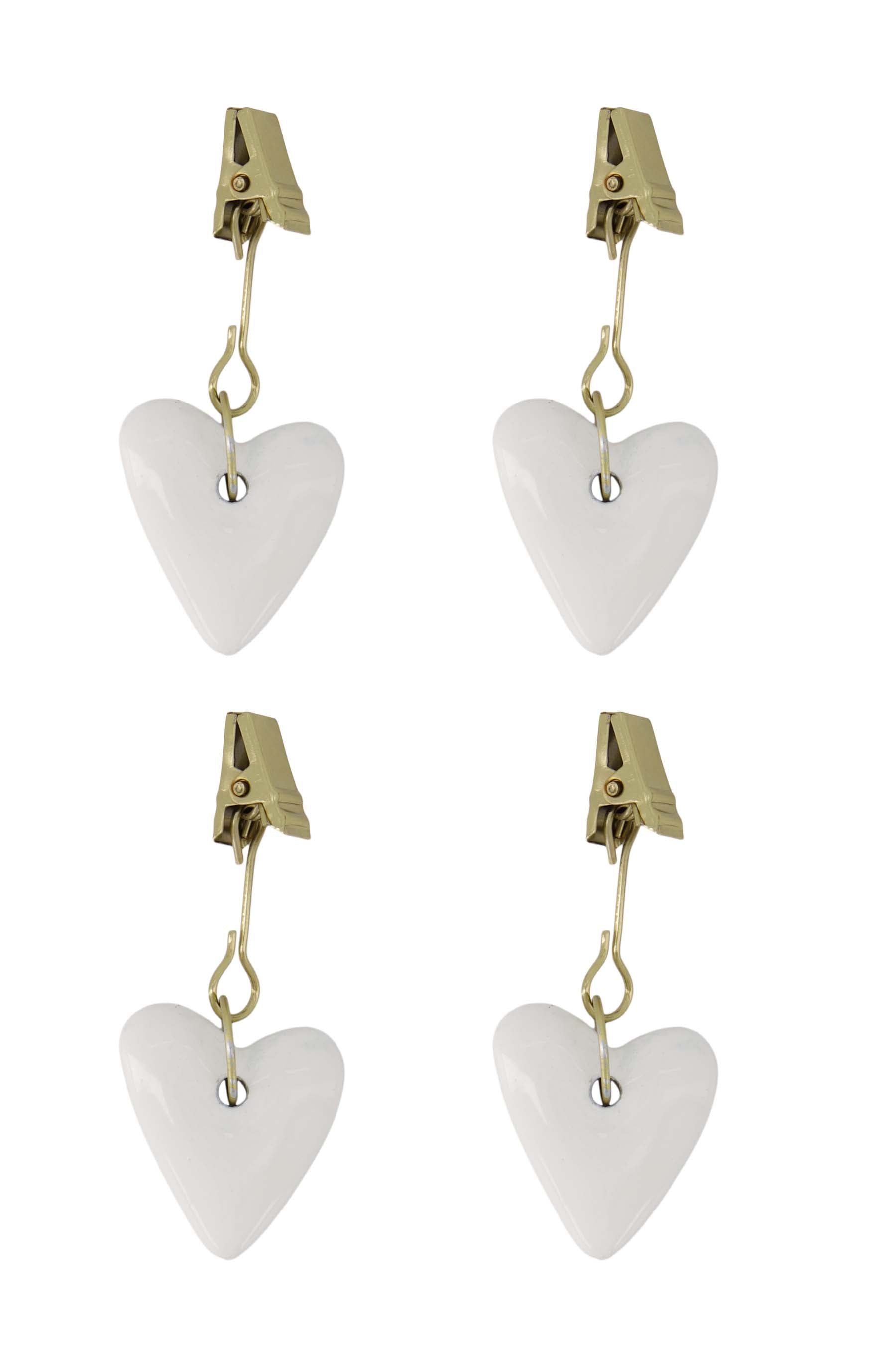 Zusss | Set van 4 tafelkleed hangers hartje
