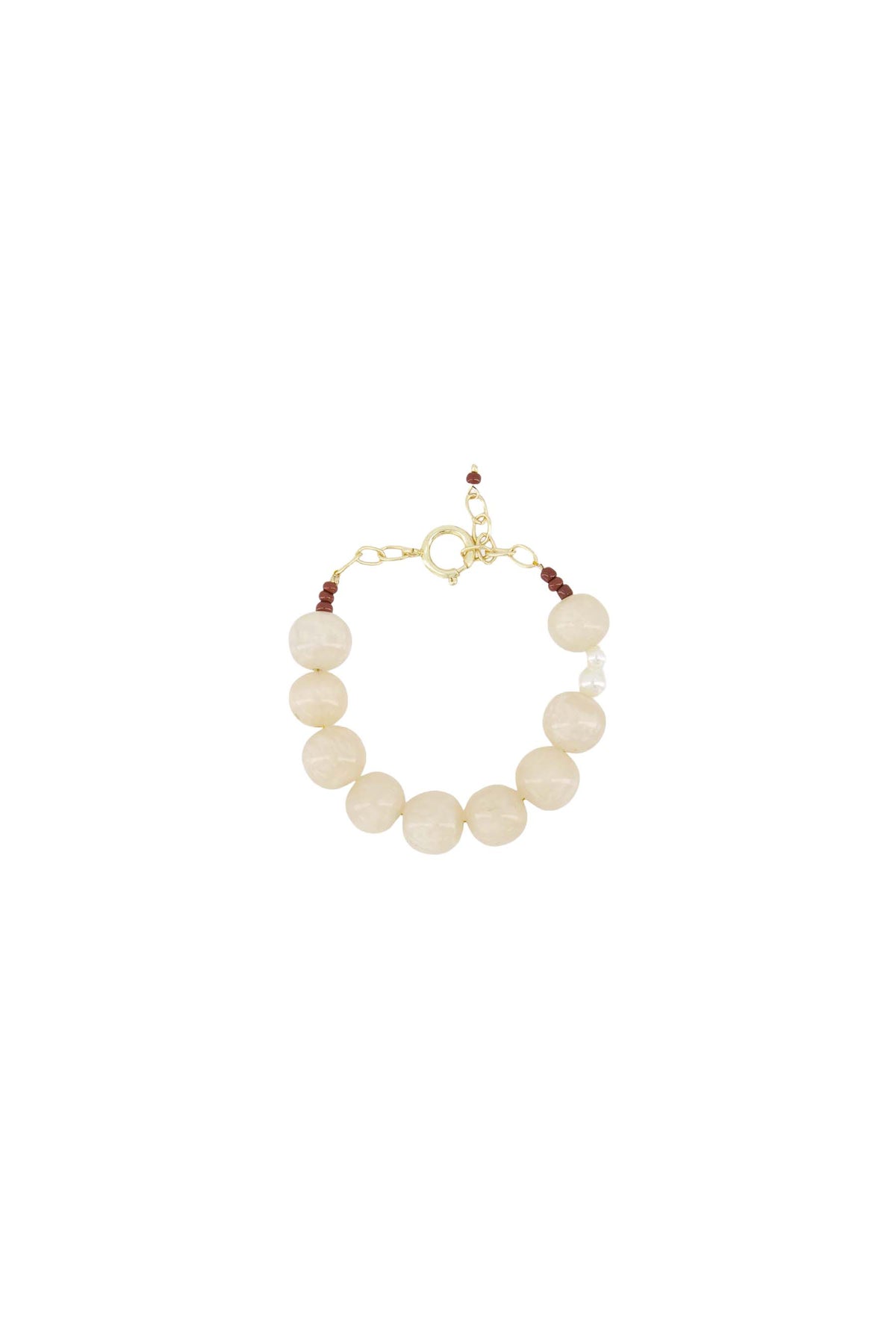 Zusss | Armband bead grey oyster