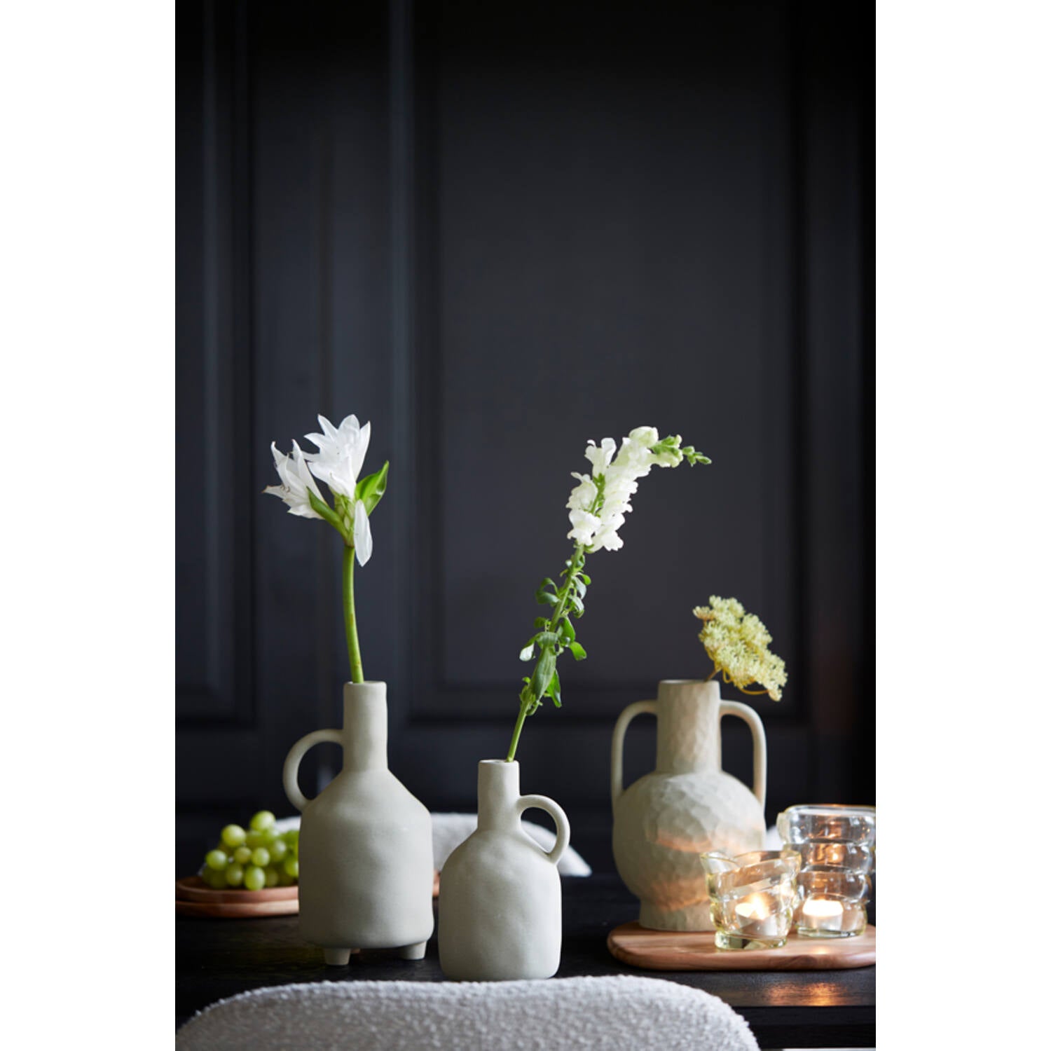 Light & Living | Vaas Ziro 16x25cm mat olijf groen