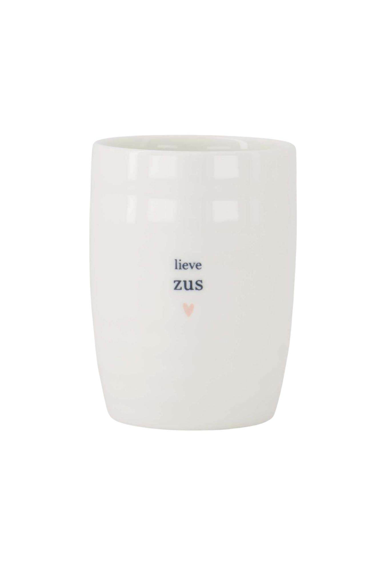 Zusss | Koffiemok lieve zus wit/roze