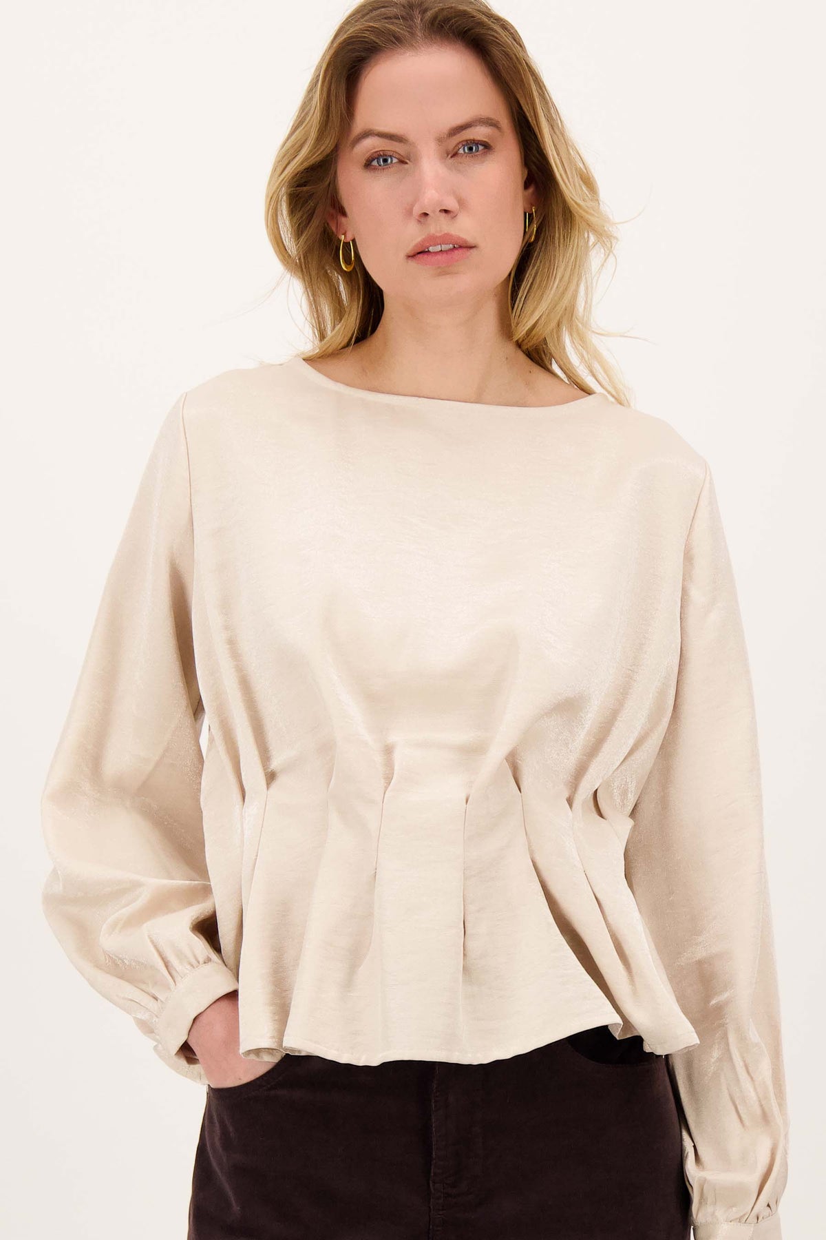 Zusss | Top voile nude pink