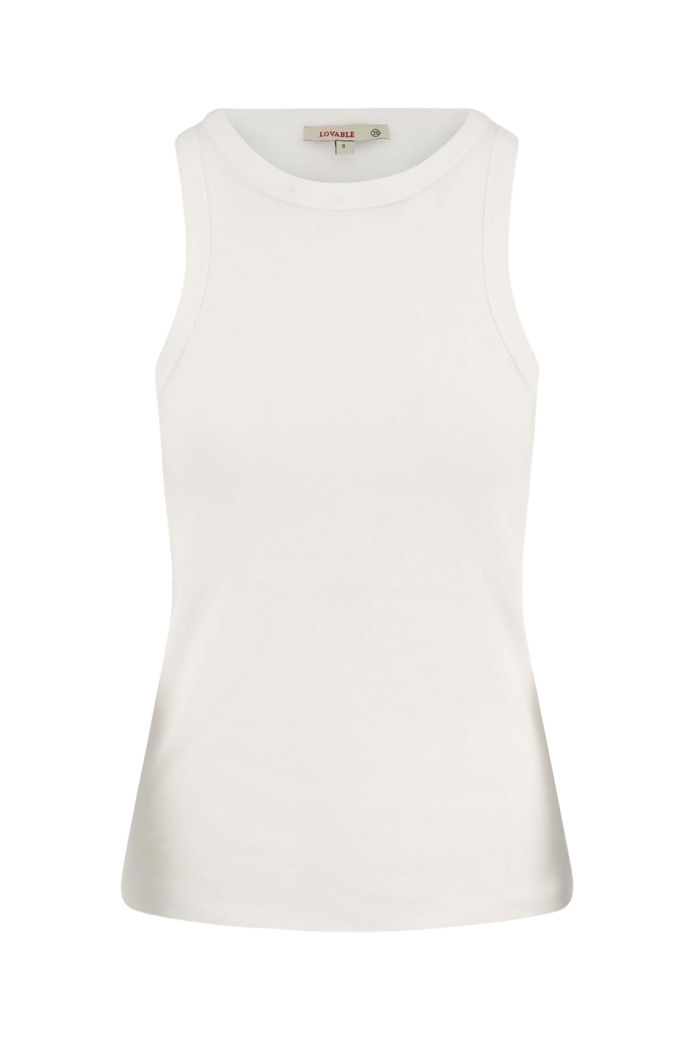 Zusss | Tanktop met borduur off white