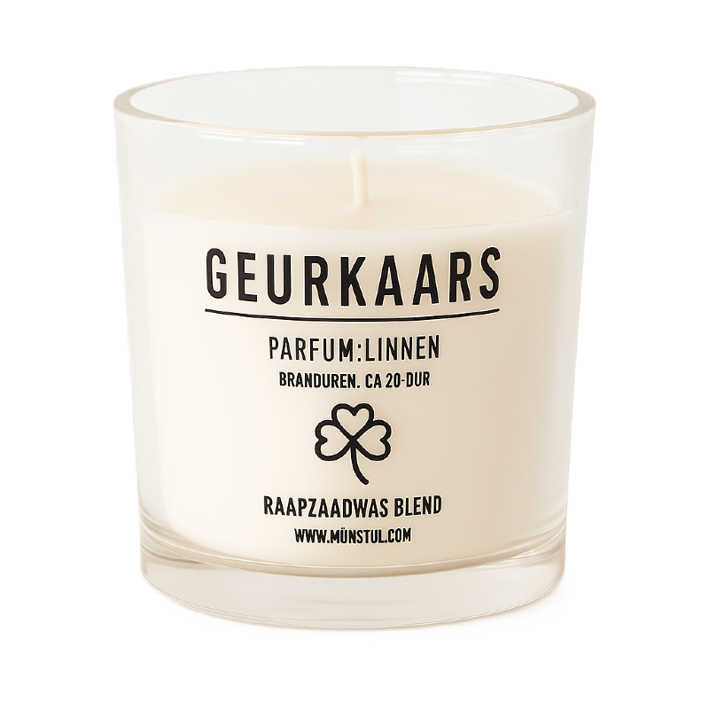 Mijn Stijl | Geurkaars linnen klaver