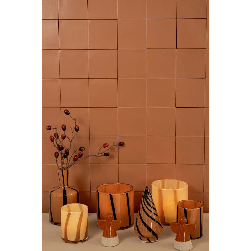 Home Society | Waxinehouder Banding S bruin