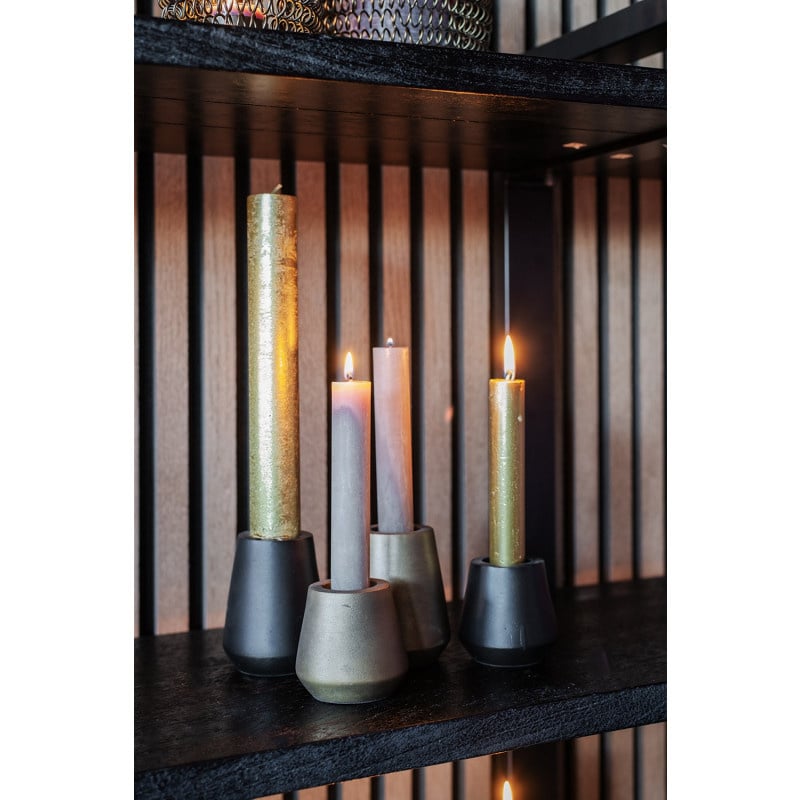 Home Society | Kandelaar Kumo zwart 7cm