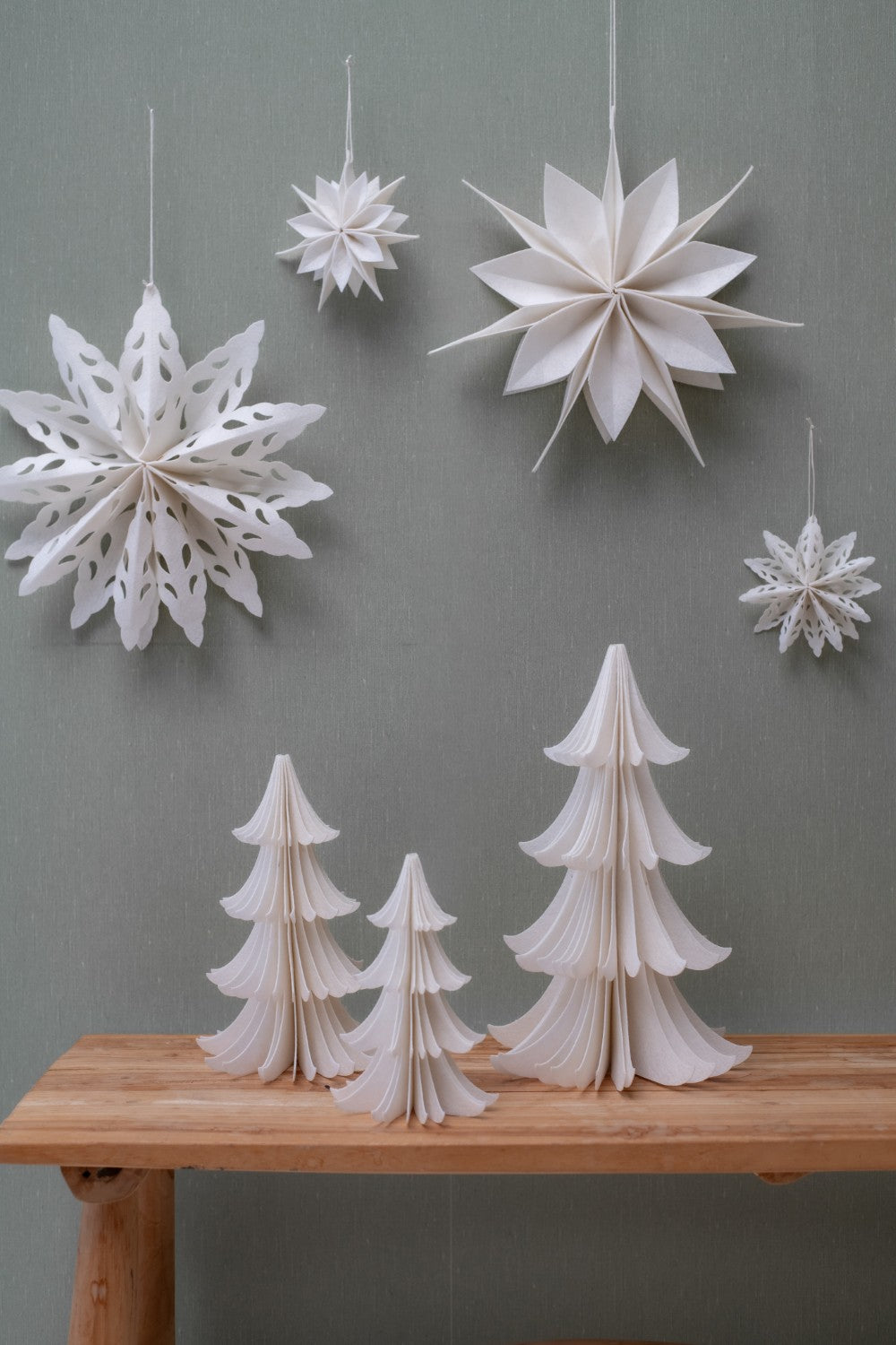 Home Society | Ornament vilten ster Inga Set 3
