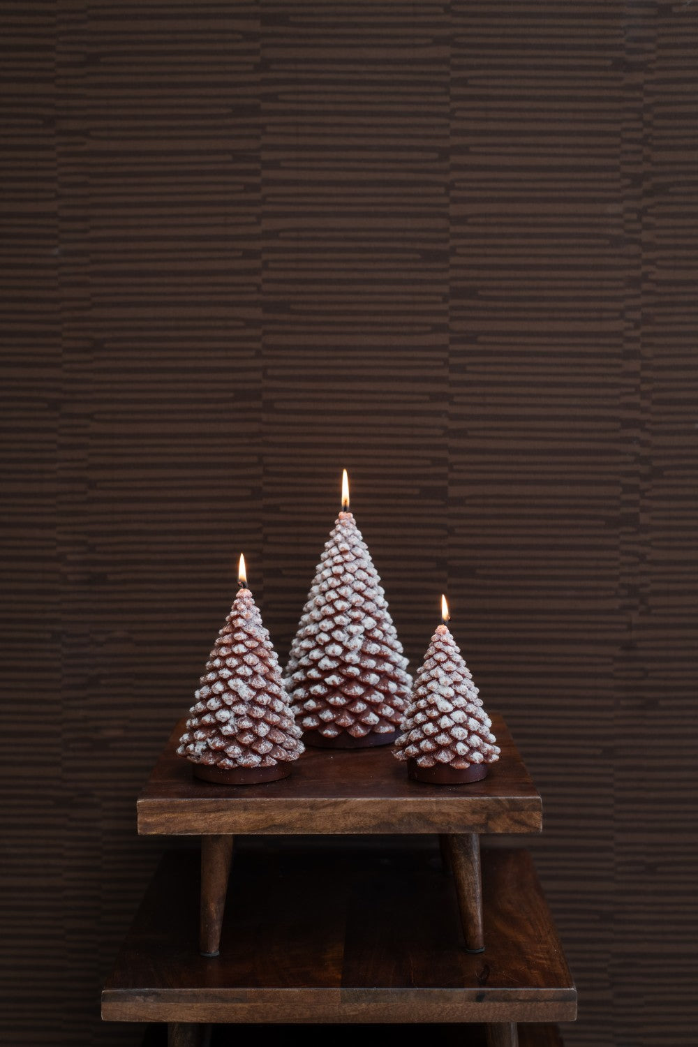 Home Society | Deco Kaars boom Snow bruin L