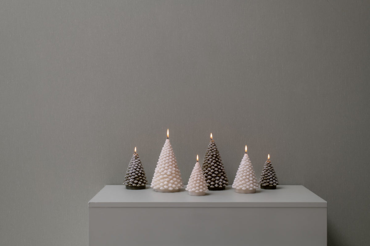 Home Society | Deco Kaars boom Snow bruin M