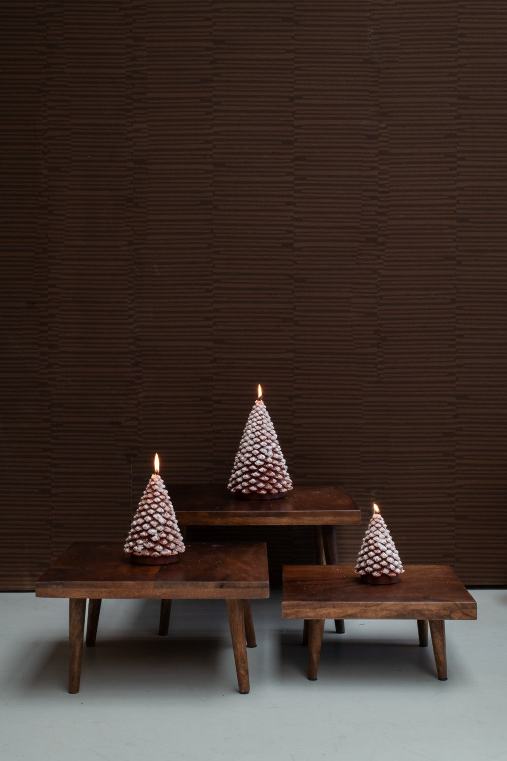 Home Society | Deco Kaars boom Snow bruin S