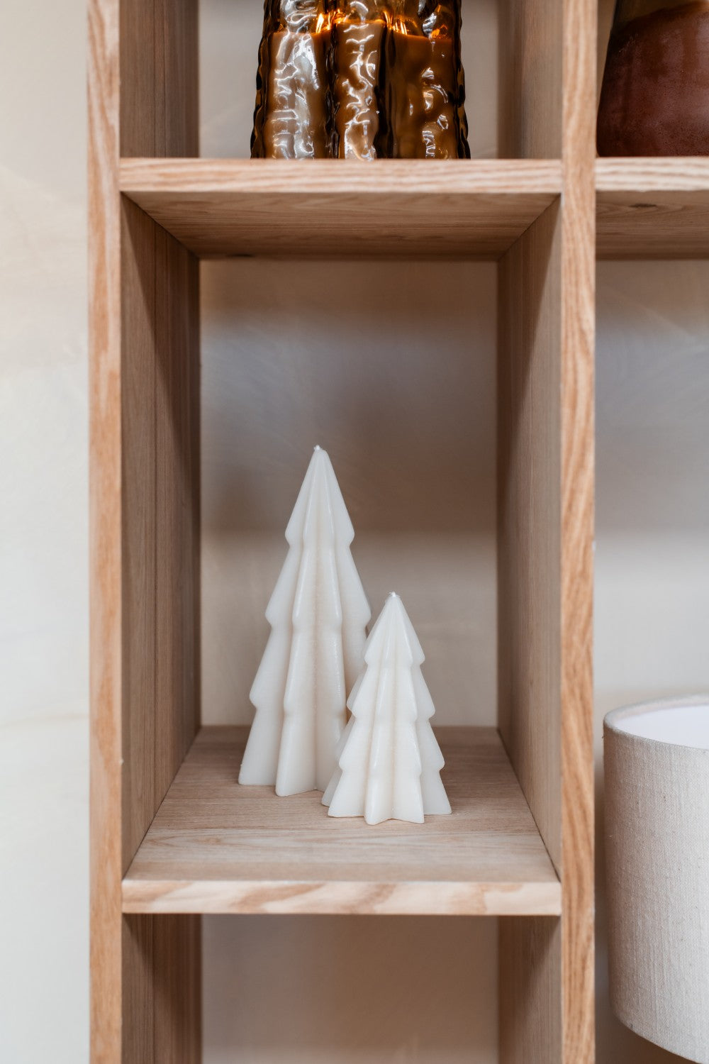 Home Society | Deco Kaars boom Lio beige M