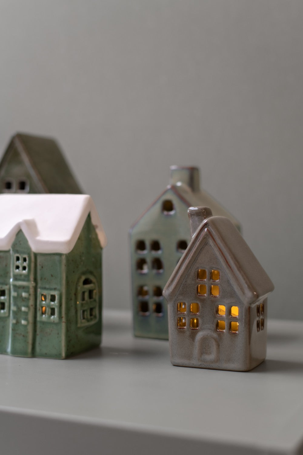 Home Society | Deco Huis Glaze groen XS