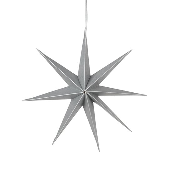 Broste Copenhagen | Papieren ster zilver 50cm