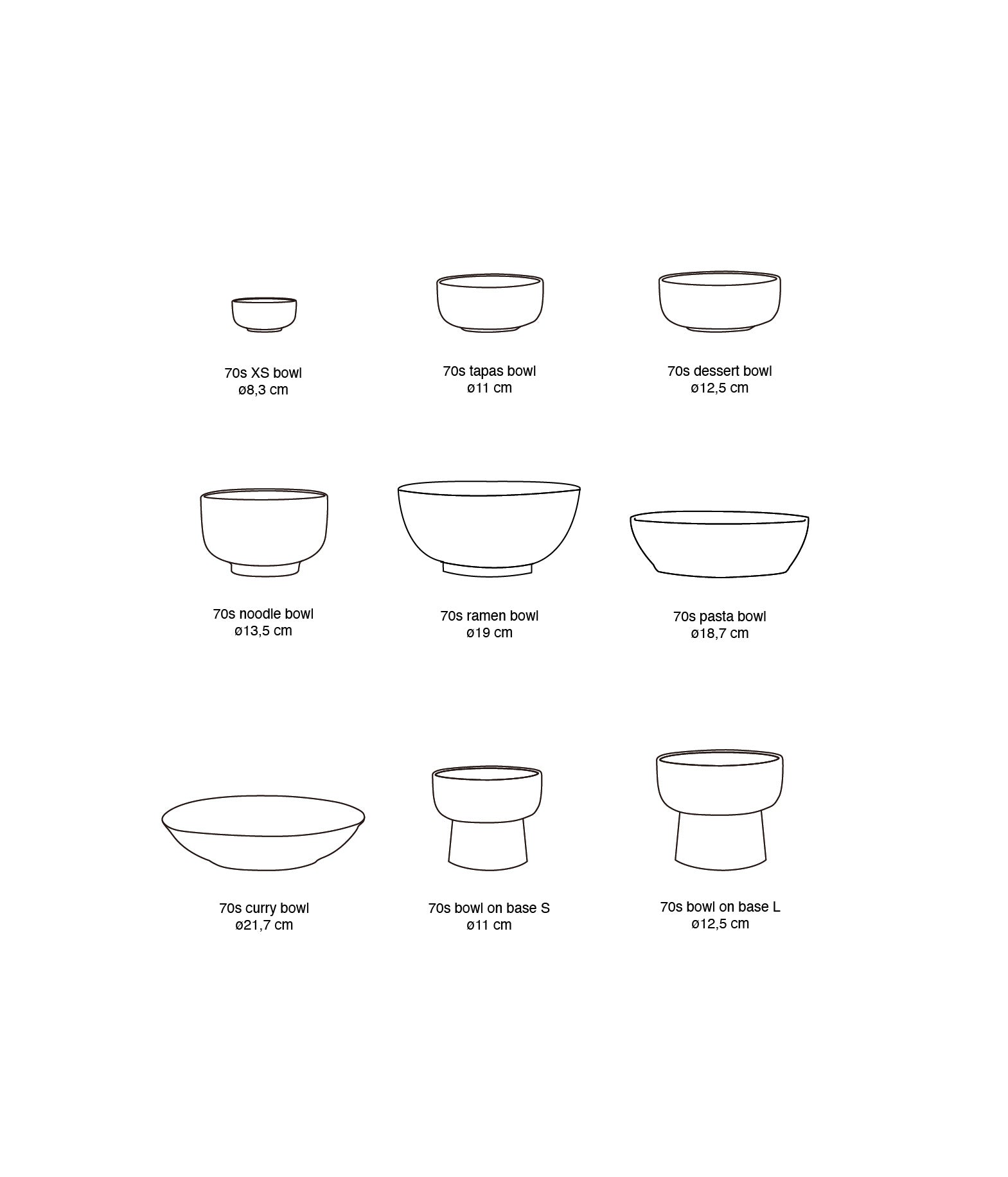HK Living | 70's servies noodle bowl Skyline