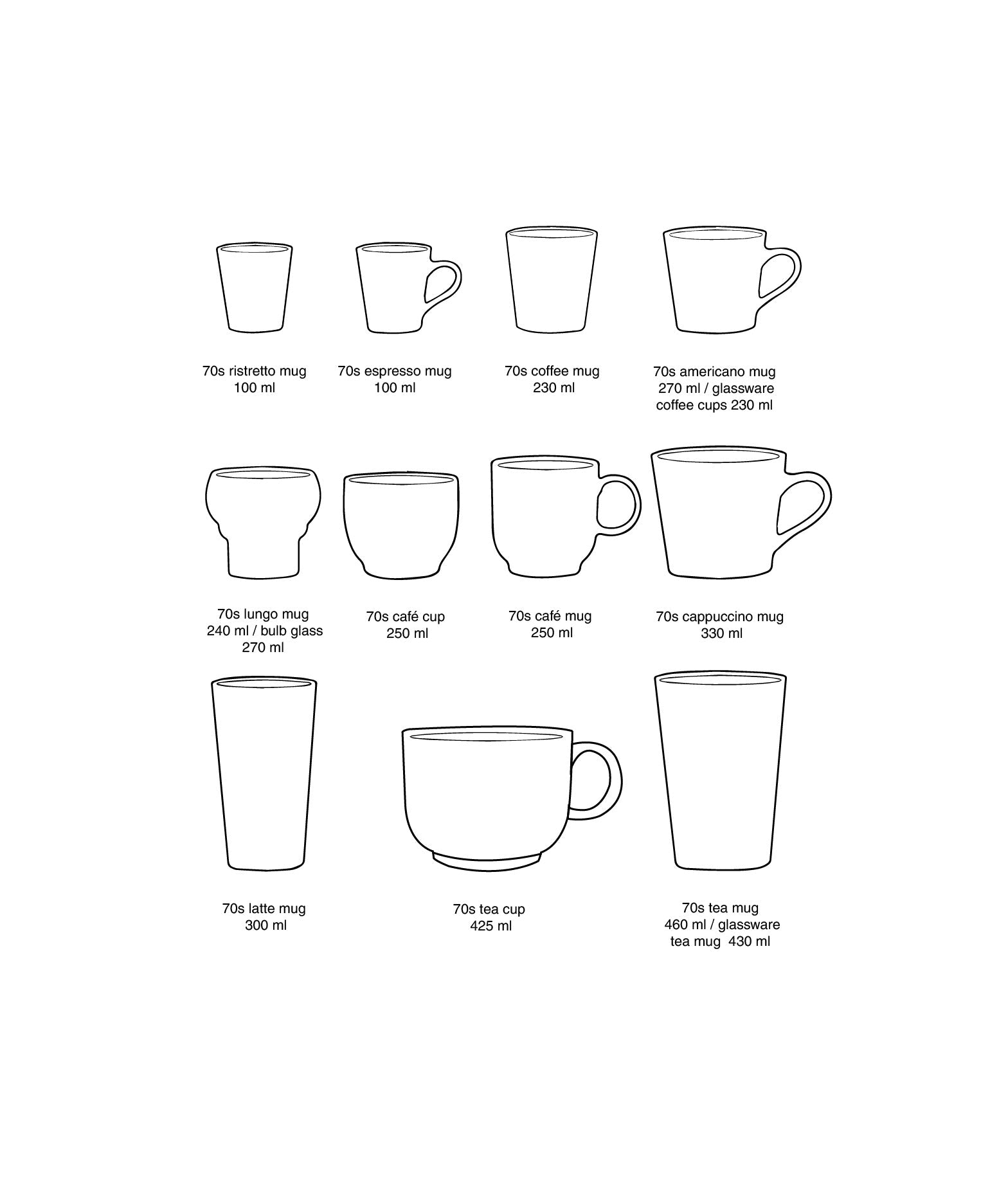 HK Living | 70's servies latte mok clay
